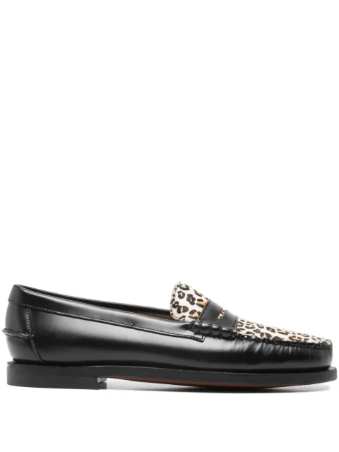 Sebago leopard-pattern loafers