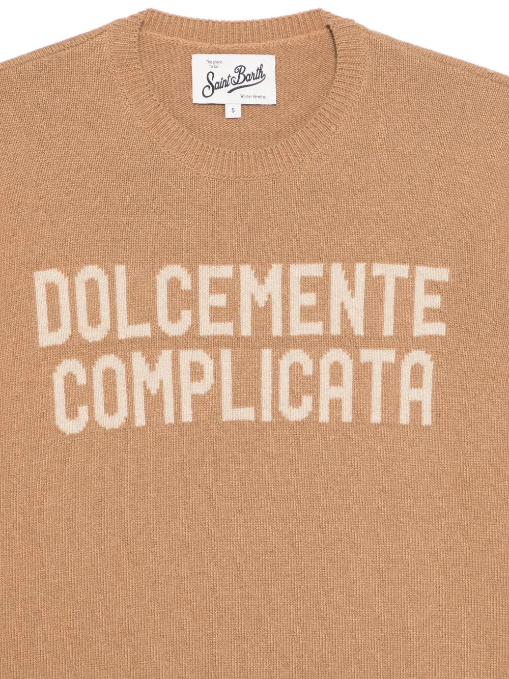  Mc2 Saint Barth Dolcemente Complicata Round-neck Sweater - Brown 