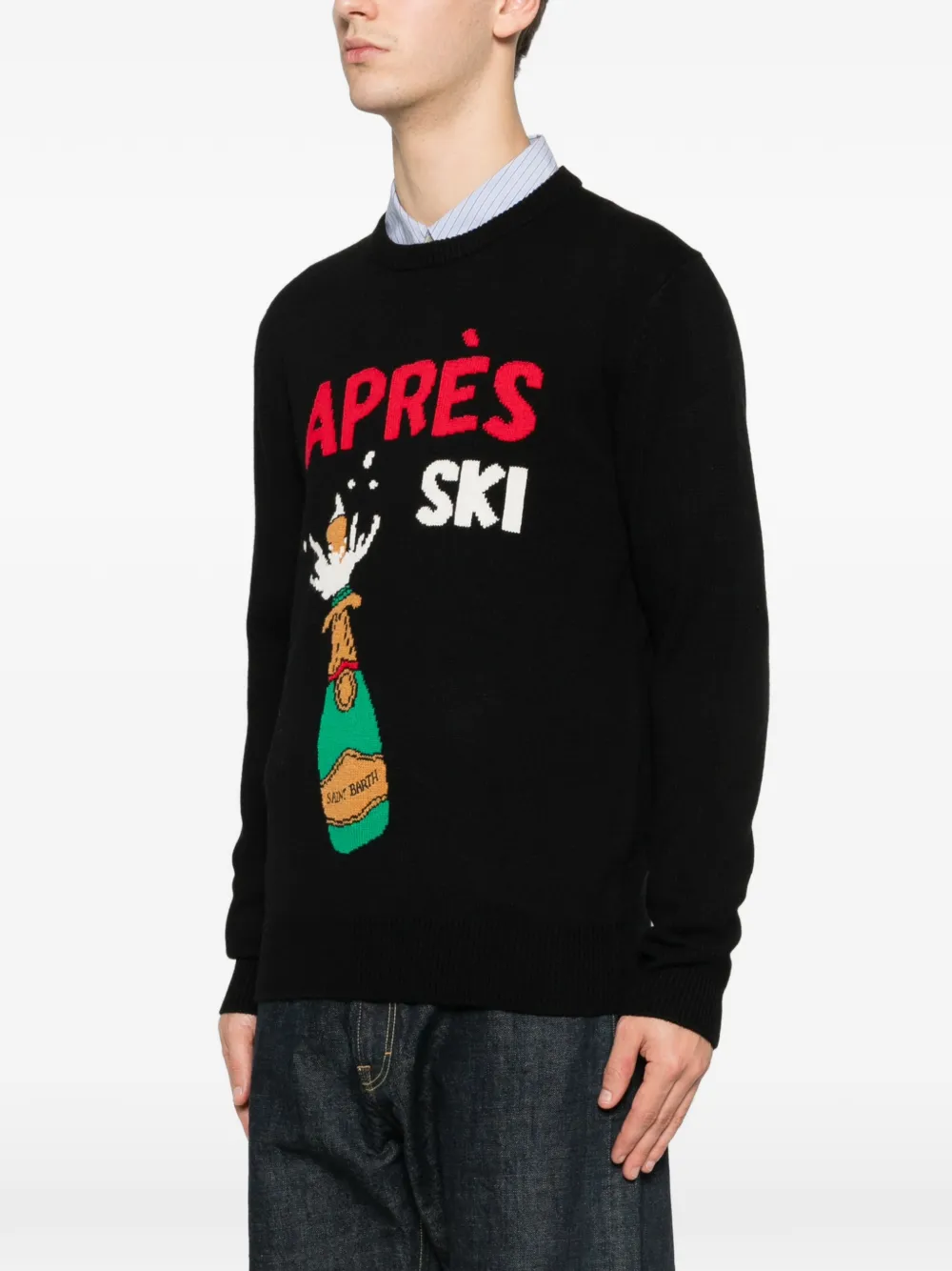 Heron Graphic-Intarsia Sweater