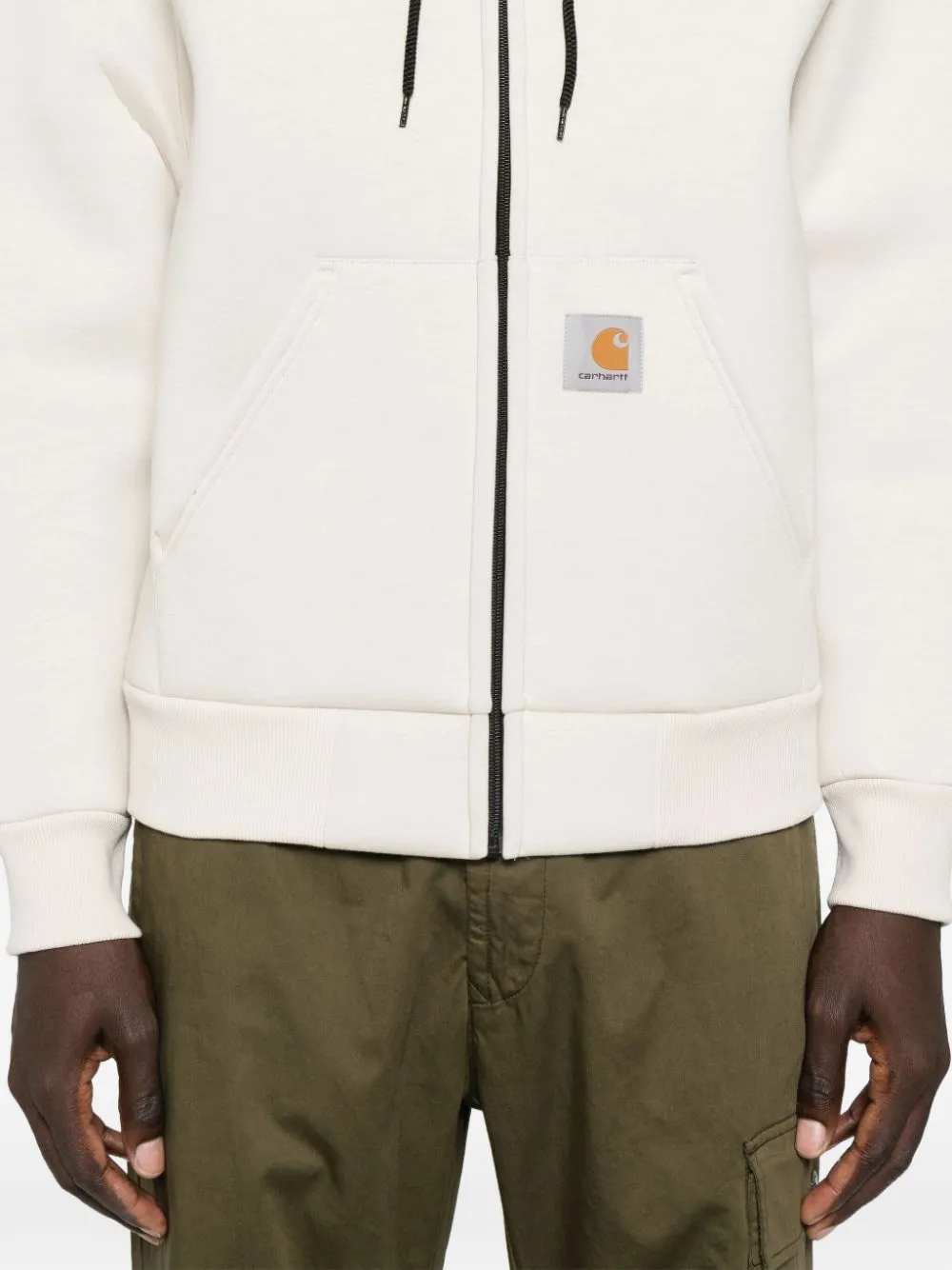 Carhartt WIP zip-up hoodie Beige