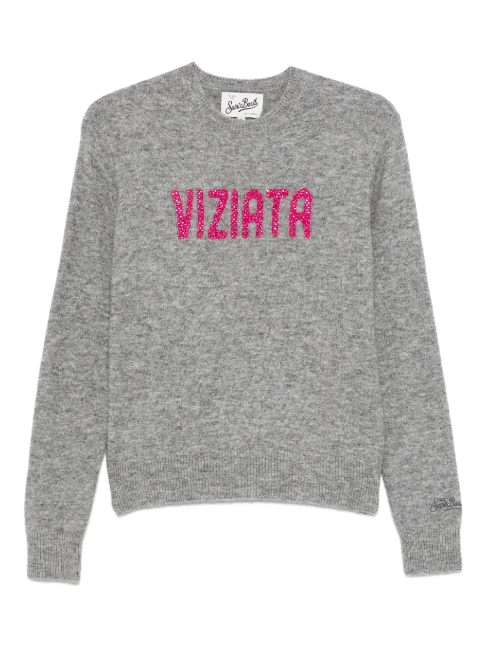 MC2 Saint Barth crystal-embellishment sweater - Grigio