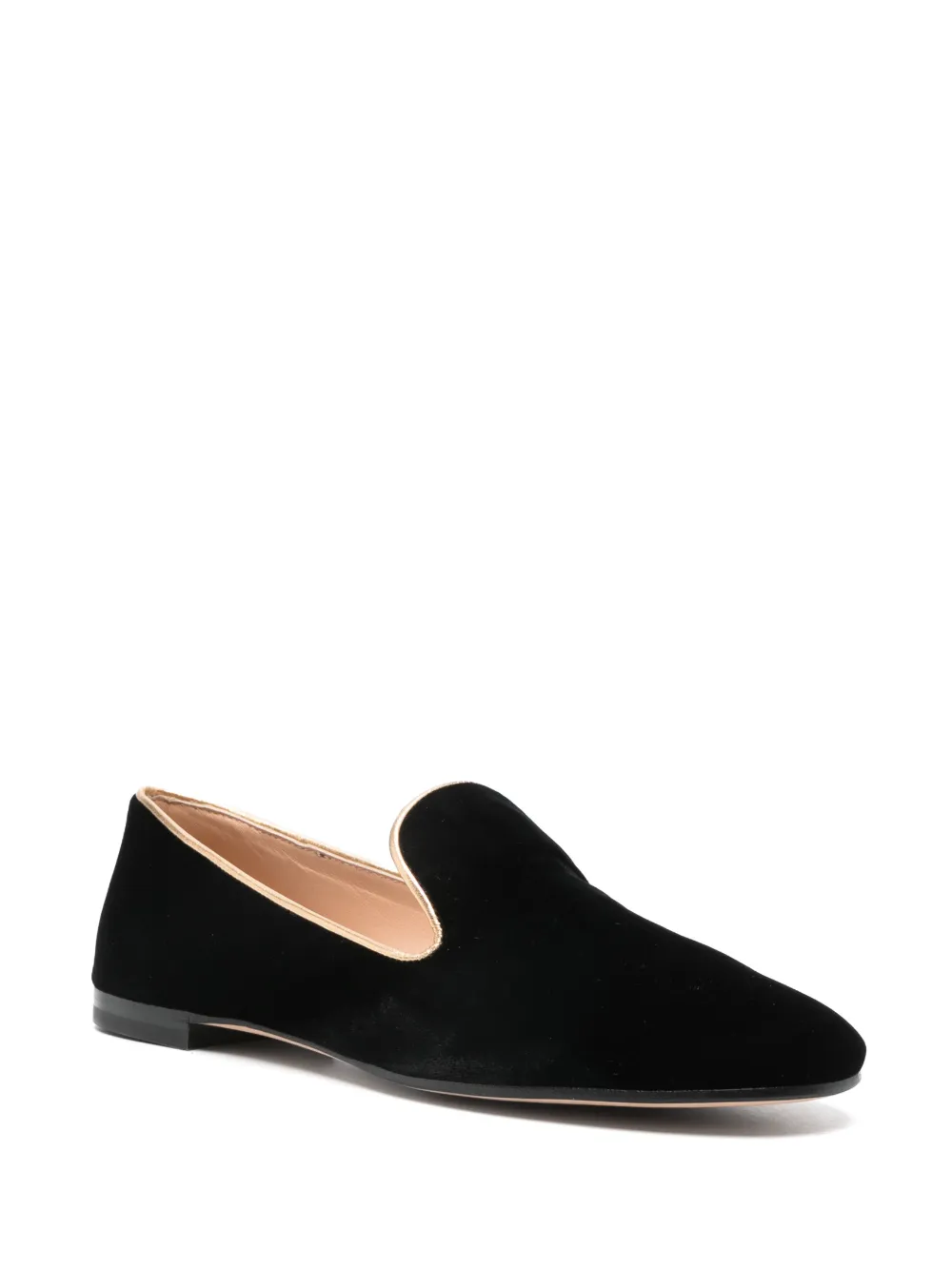 Gianvito Rossi Su&egrave;de loafers - Zwart