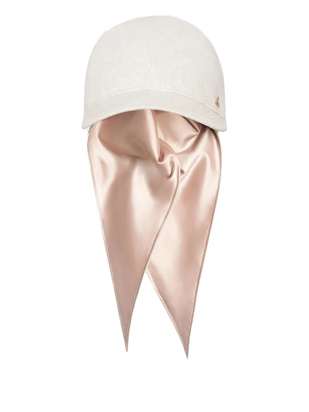Manière De Voir Arianne Draping-scarf Cap In Neutral