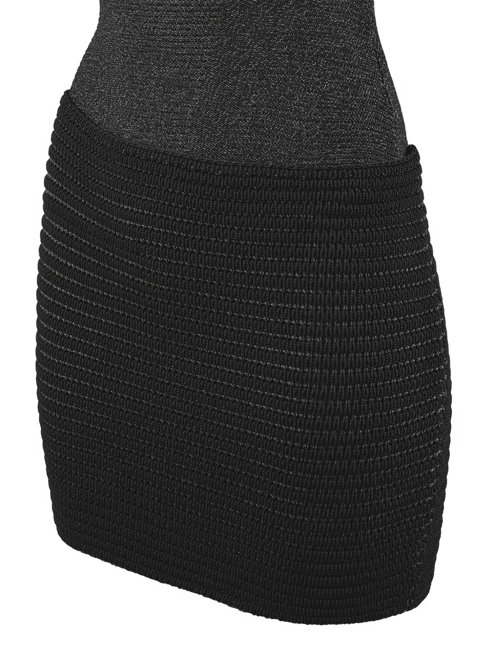 Manière De Voir asymmetric-detachable mini dress Zwart