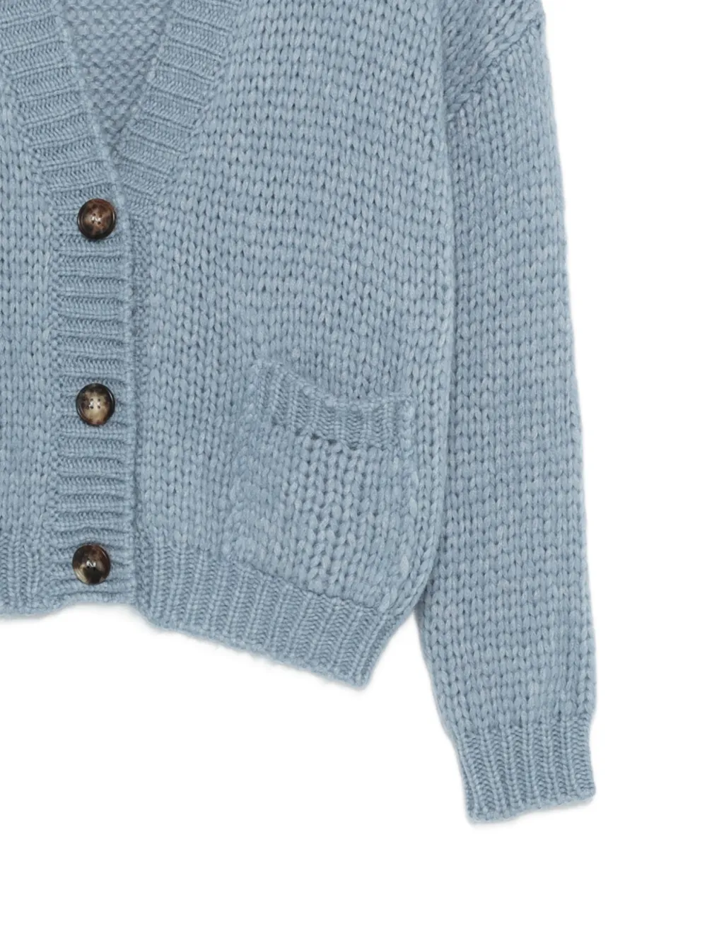 Roberto Collina Button Pocket Cardigan - Blue 