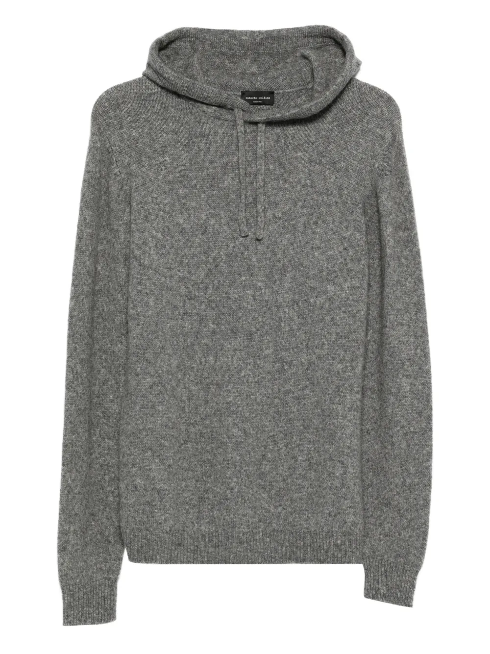 Roberto Collina hooded knitwear sweater - Grigio