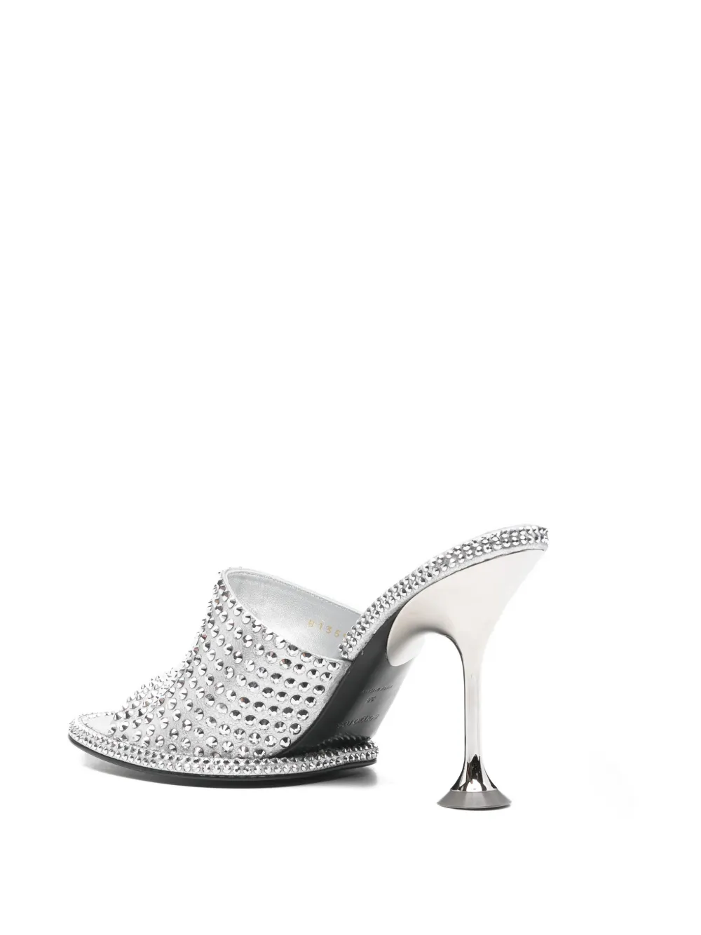 Sergio Rossi embellished heeled sandals Zilver