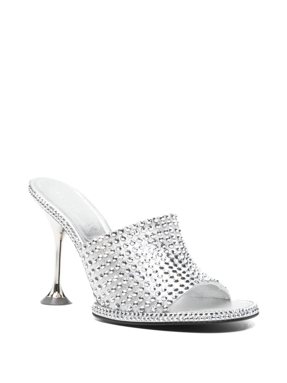 Sergio Rossi embellished heeled sandals Zilver