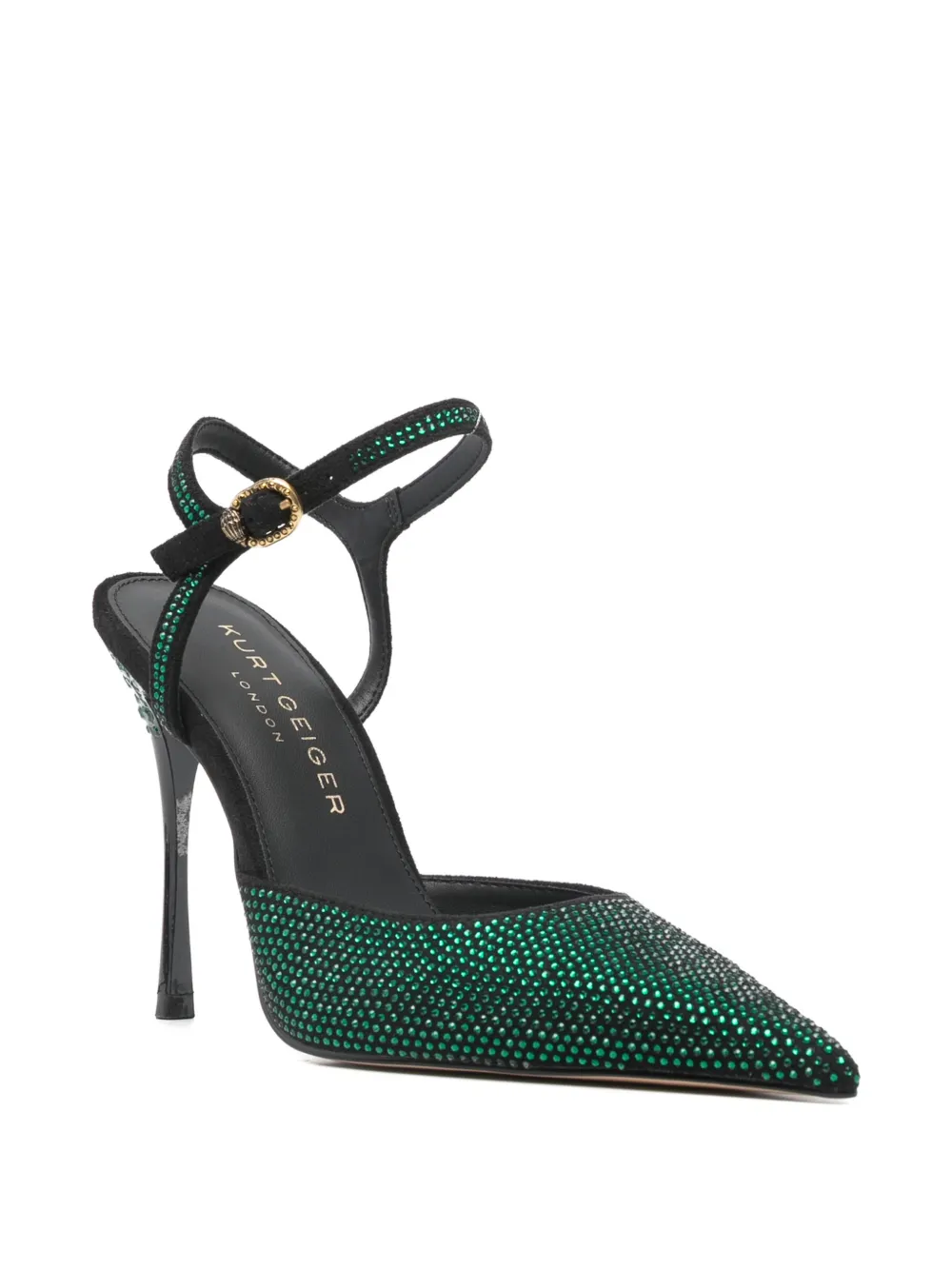 Kurt Geiger London embellished pointed-toe pumps Groen