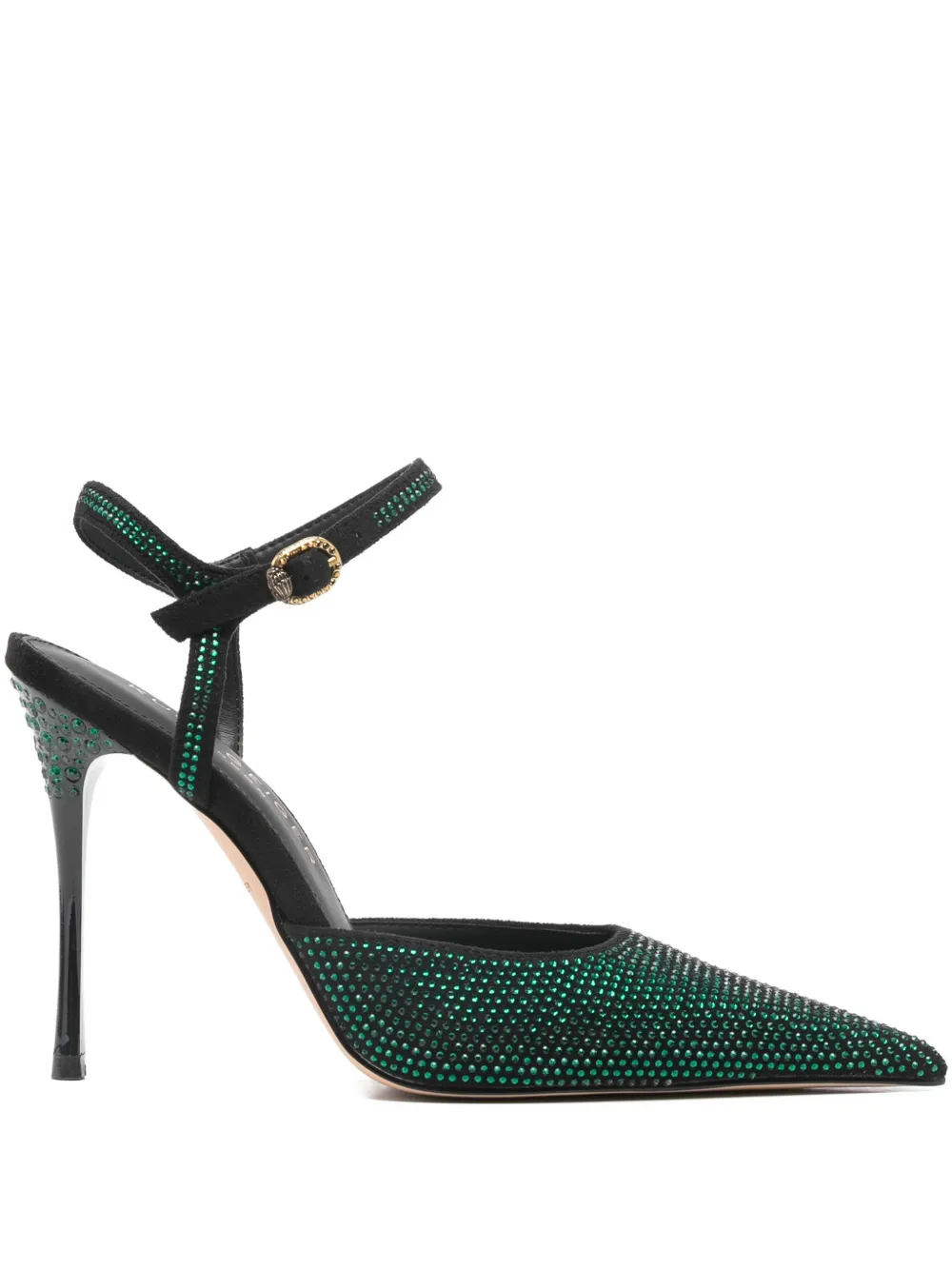 Kurt Geiger London embellished pointed-toe pumps Groen