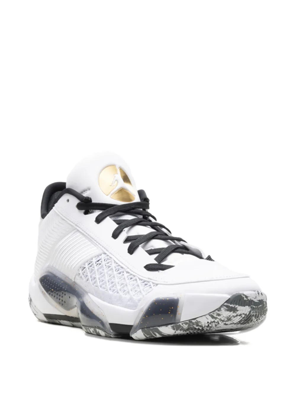 Jordan 38 Low "White Metallic Gold Black" sneakers Wit