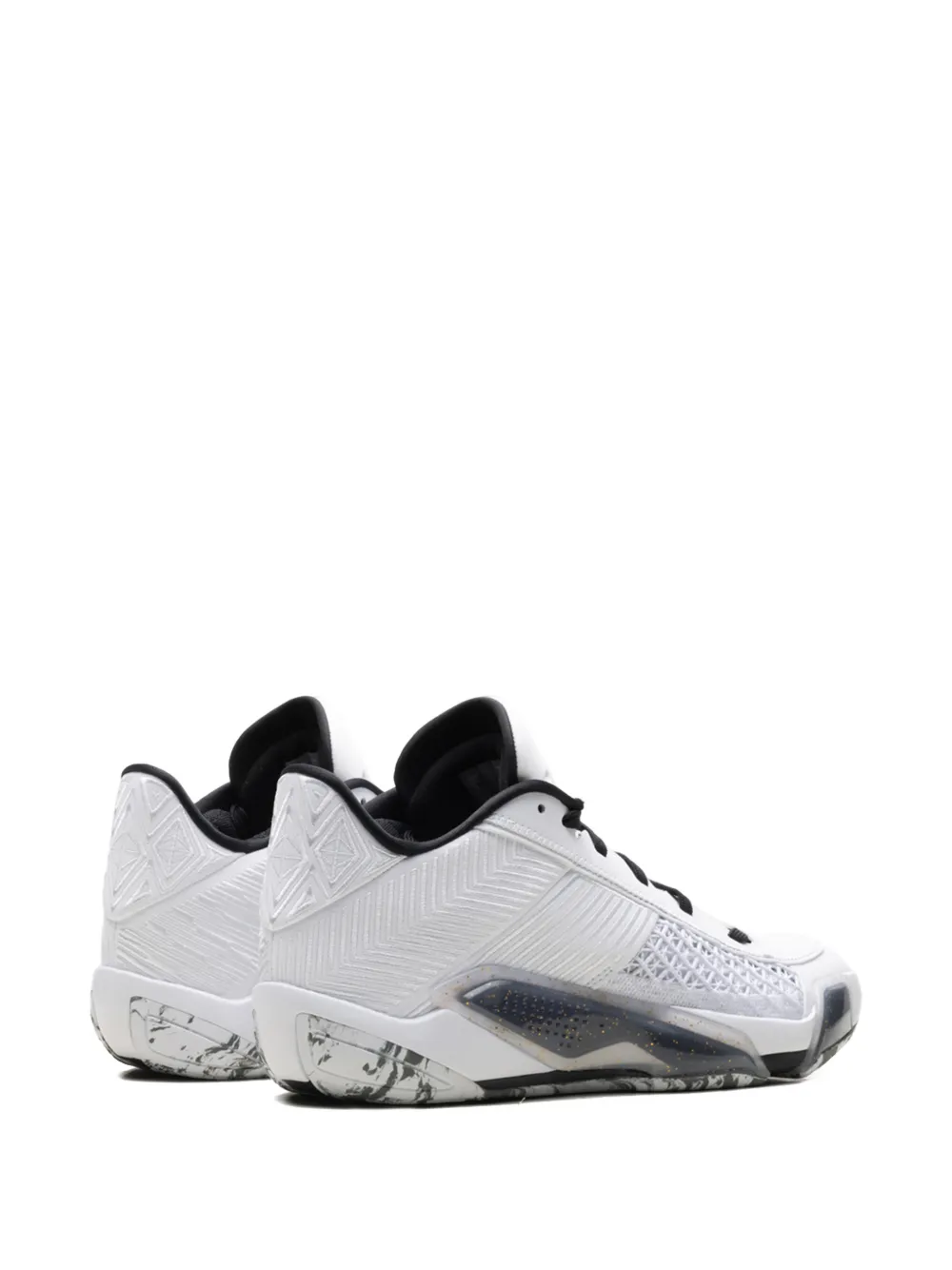 Jordan 38 Low "White Metallic Gold Black" sneakers Wit