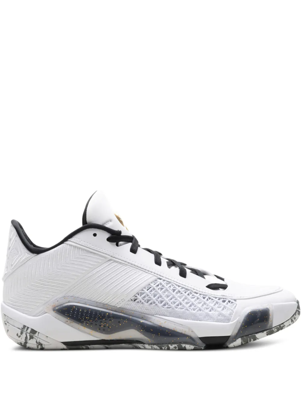 Jordan 38 Low "White Metallic Gold Black" sneakers Wit