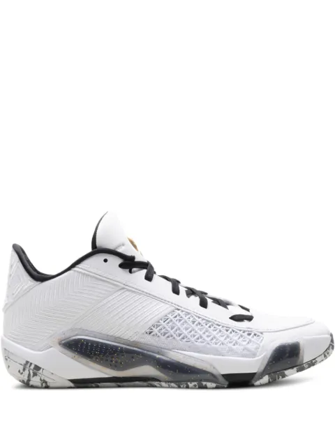 Jordan 38 Low "White/ Metallic Gold/ Black" sneakers