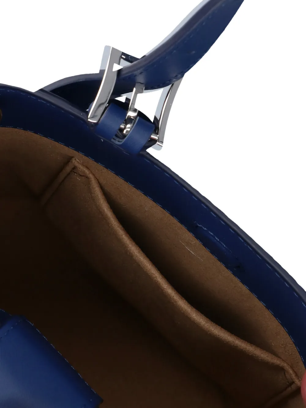 Mcm Mini Logo-print Tote Bag In Blue