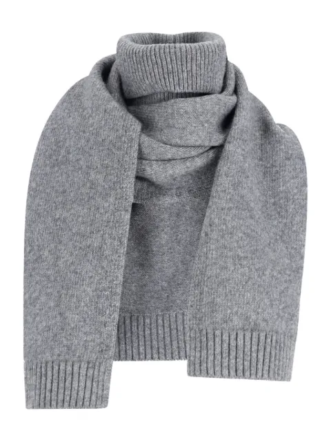 LVIR ribbed-trim scarf