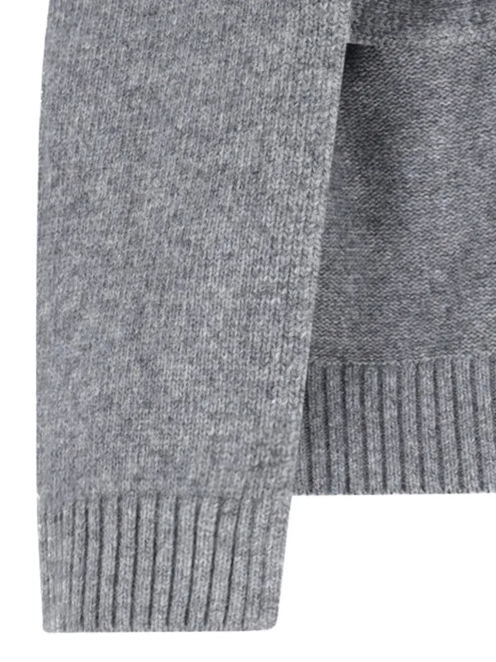 Lvir Scarf With Collar In Wool Blend In Gray