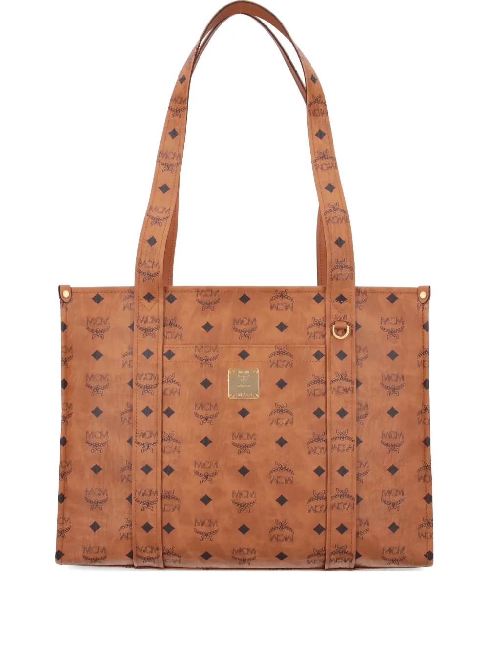 MCM logo-print tote bag | Brown | Image 1