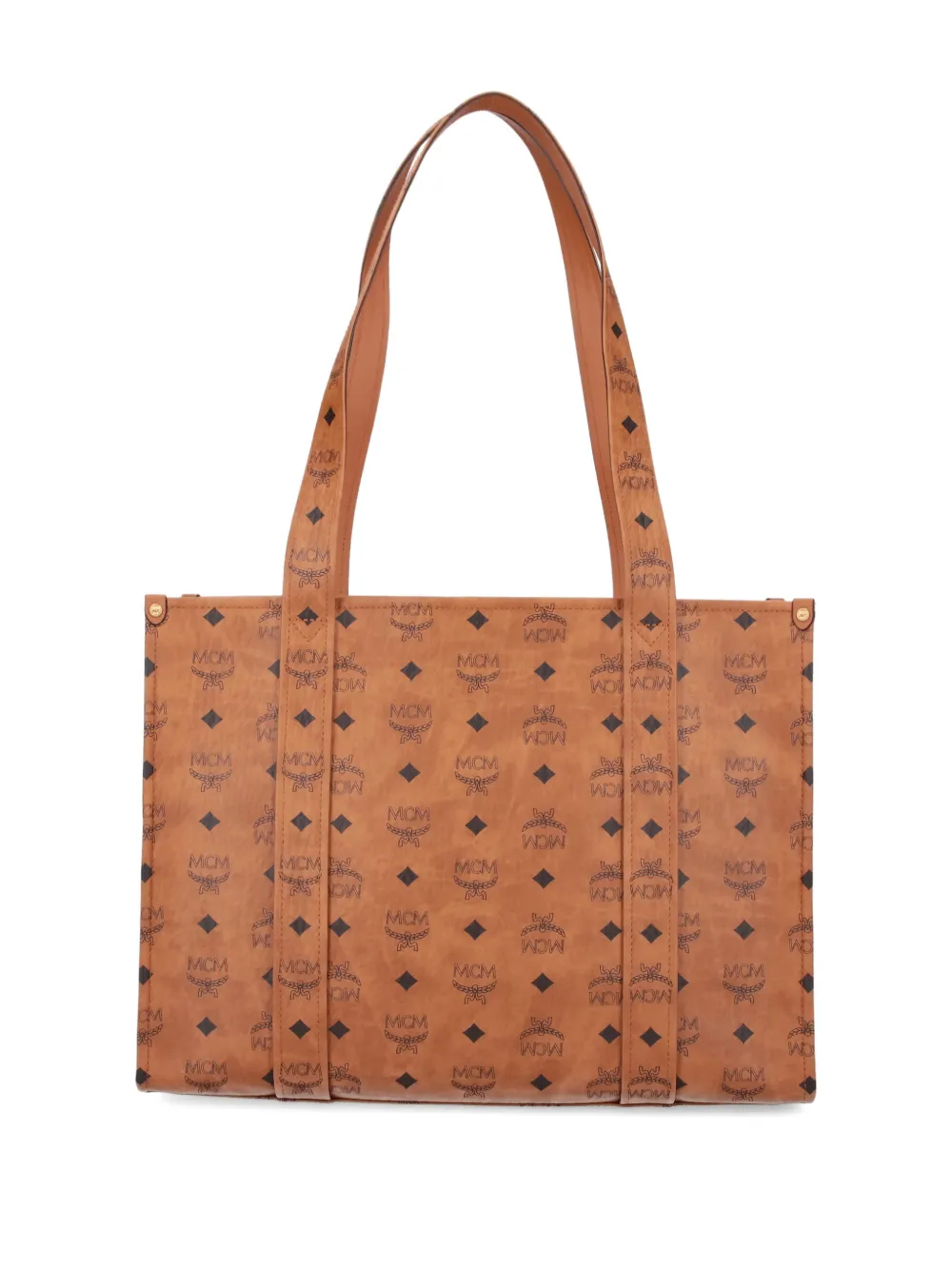 MCM logo-print tote bag - Bruin