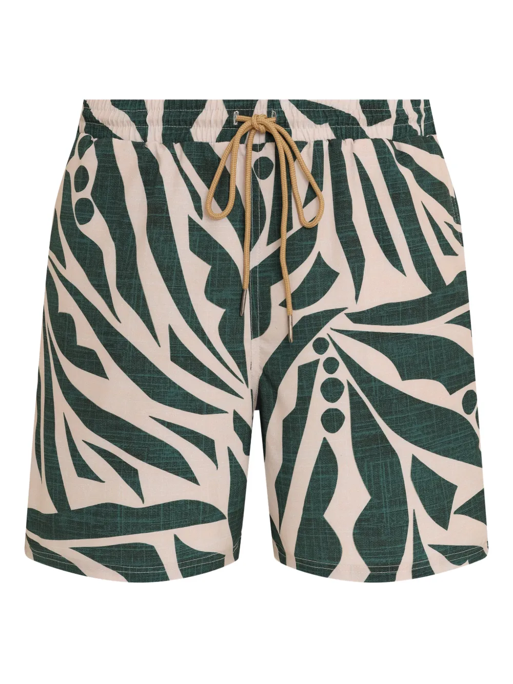Lygia & Nanny Gil patterned drawstring-detailed swim shorts | 그린 | Image 1