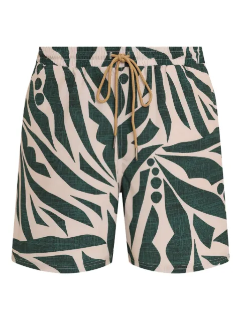 Lygia & Nanny Gil patterned drawstring-detailed swim shorts