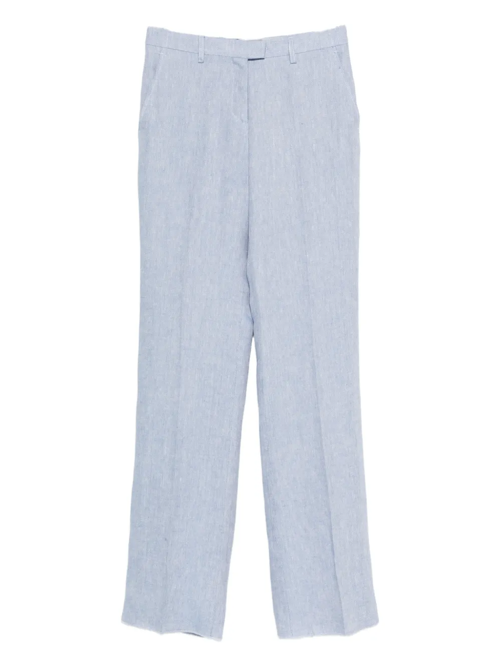 ETRO two side pockets linen tailored trousers | Blue | Image 1