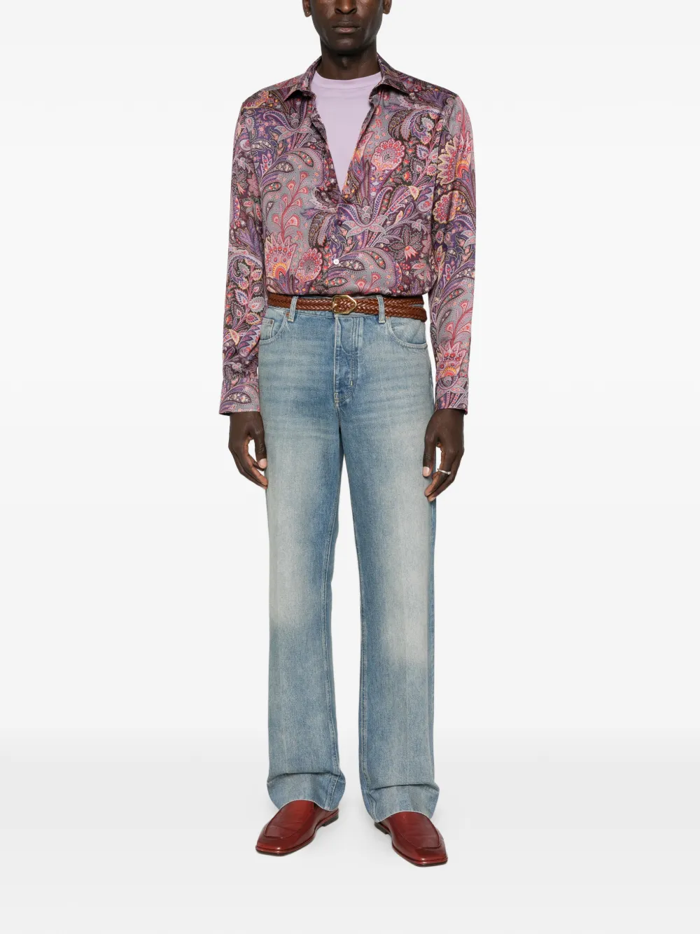 ETRO paisley-print shirt - Paars