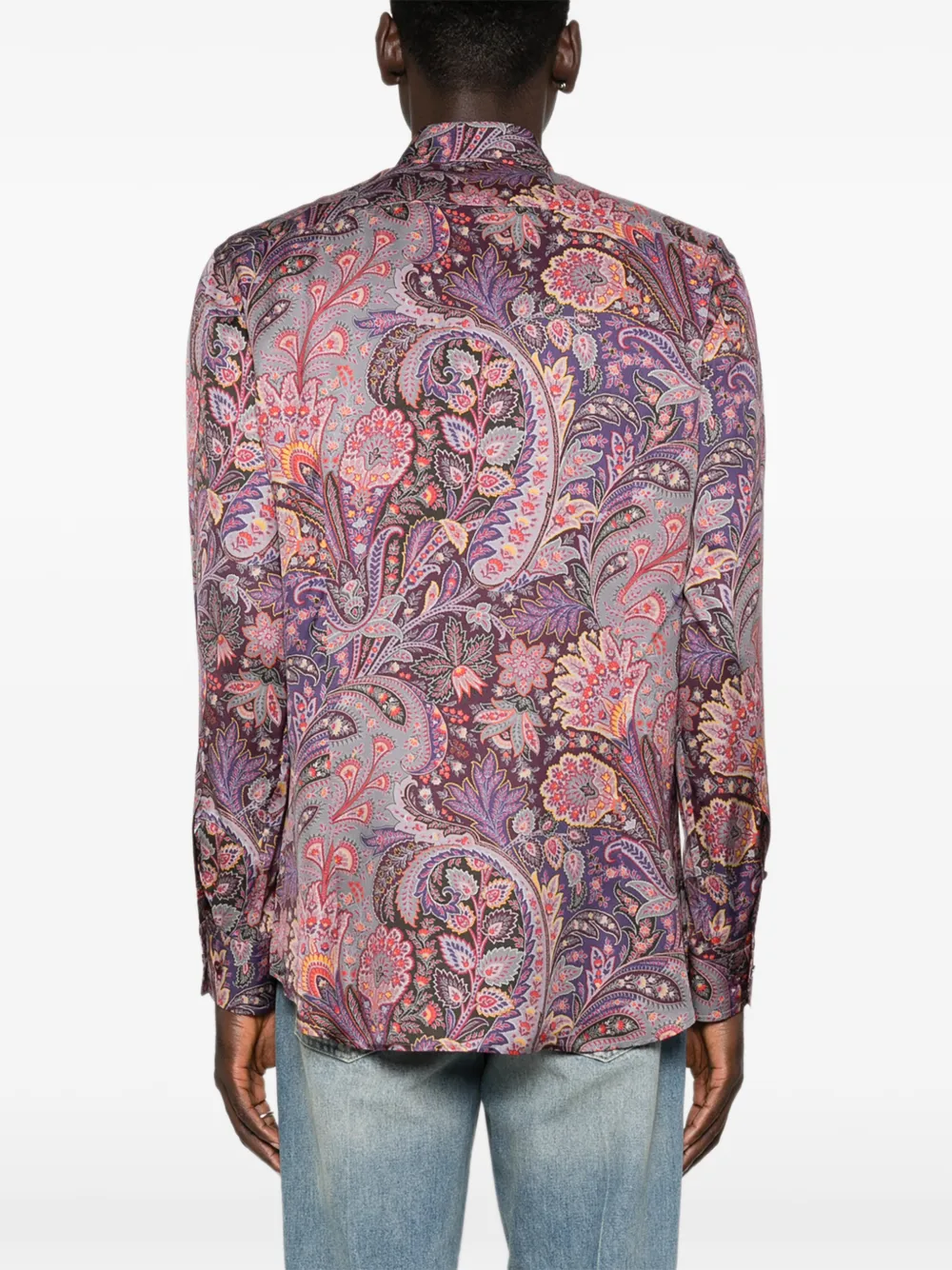 ETRO Overhemd met paisley-print Paars