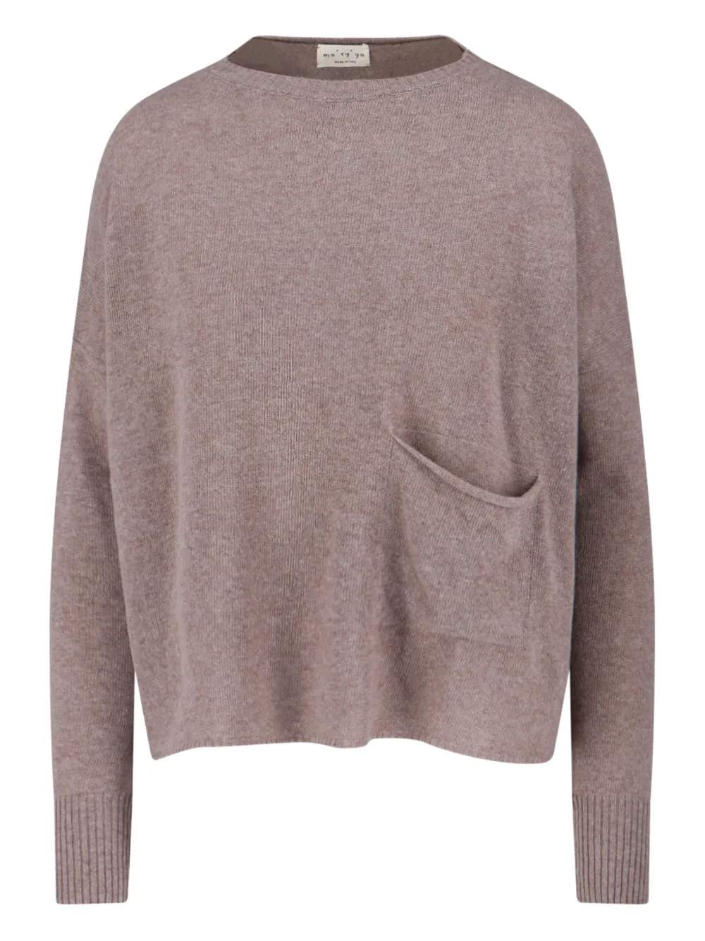 Ma'ry'ya front-pocket sweater - Toni neutri