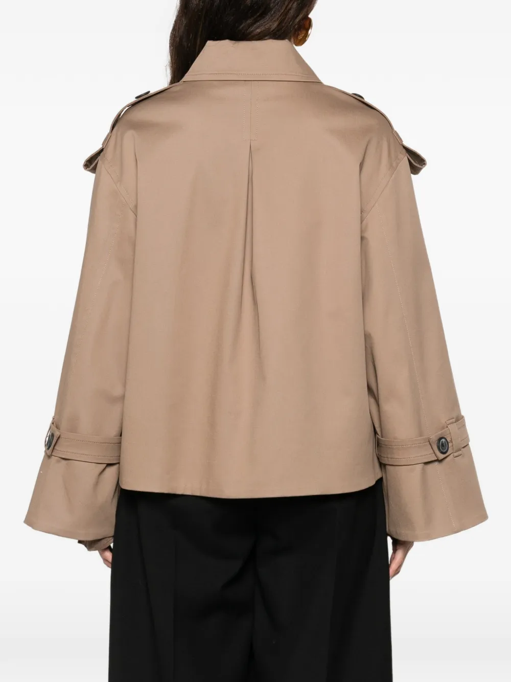 By Malene Birger Alisandra legerjack met dubbele rij knopen Bruin