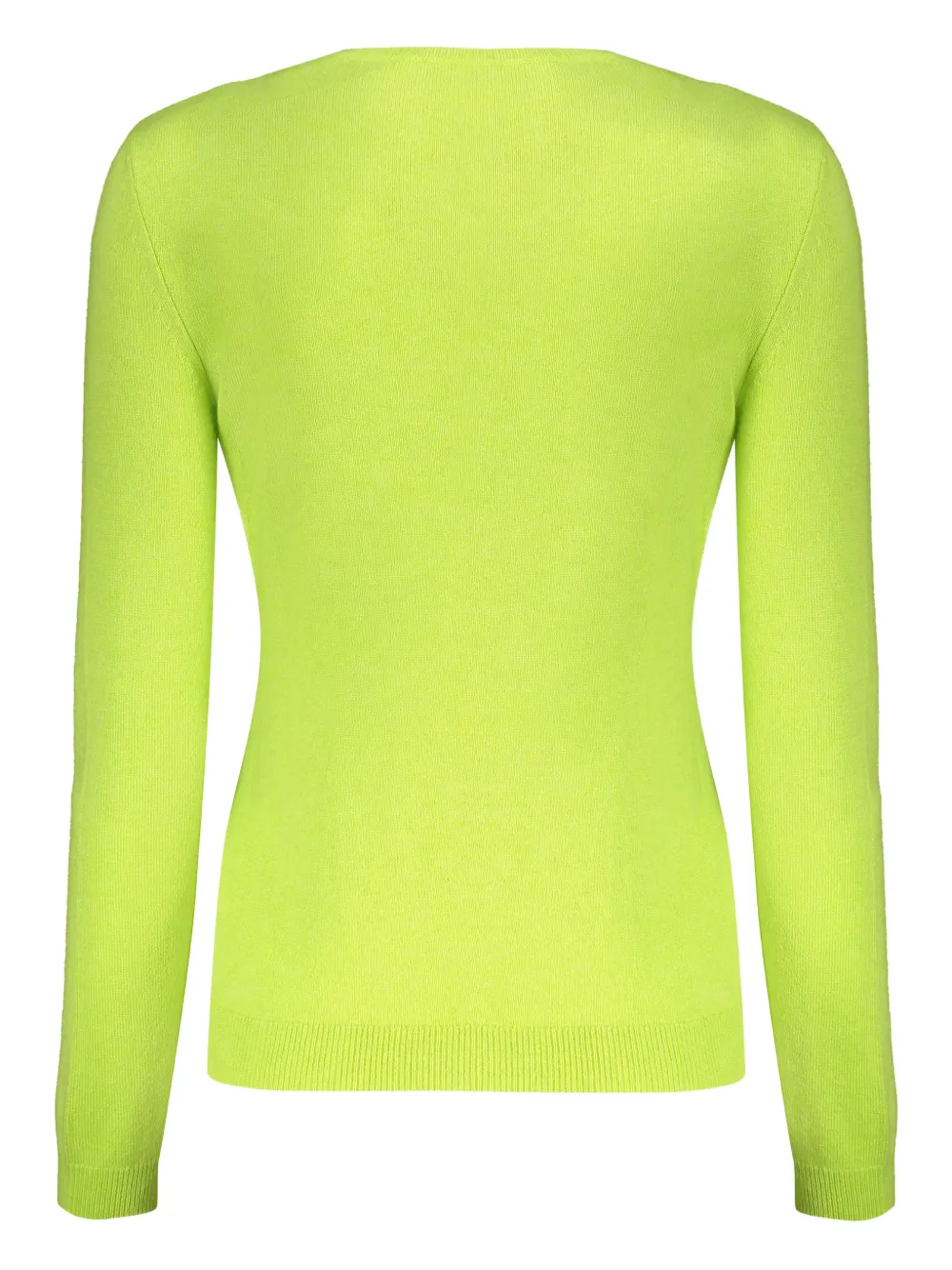 Valentino Crew Neck Long Sleeve Sweater In Green