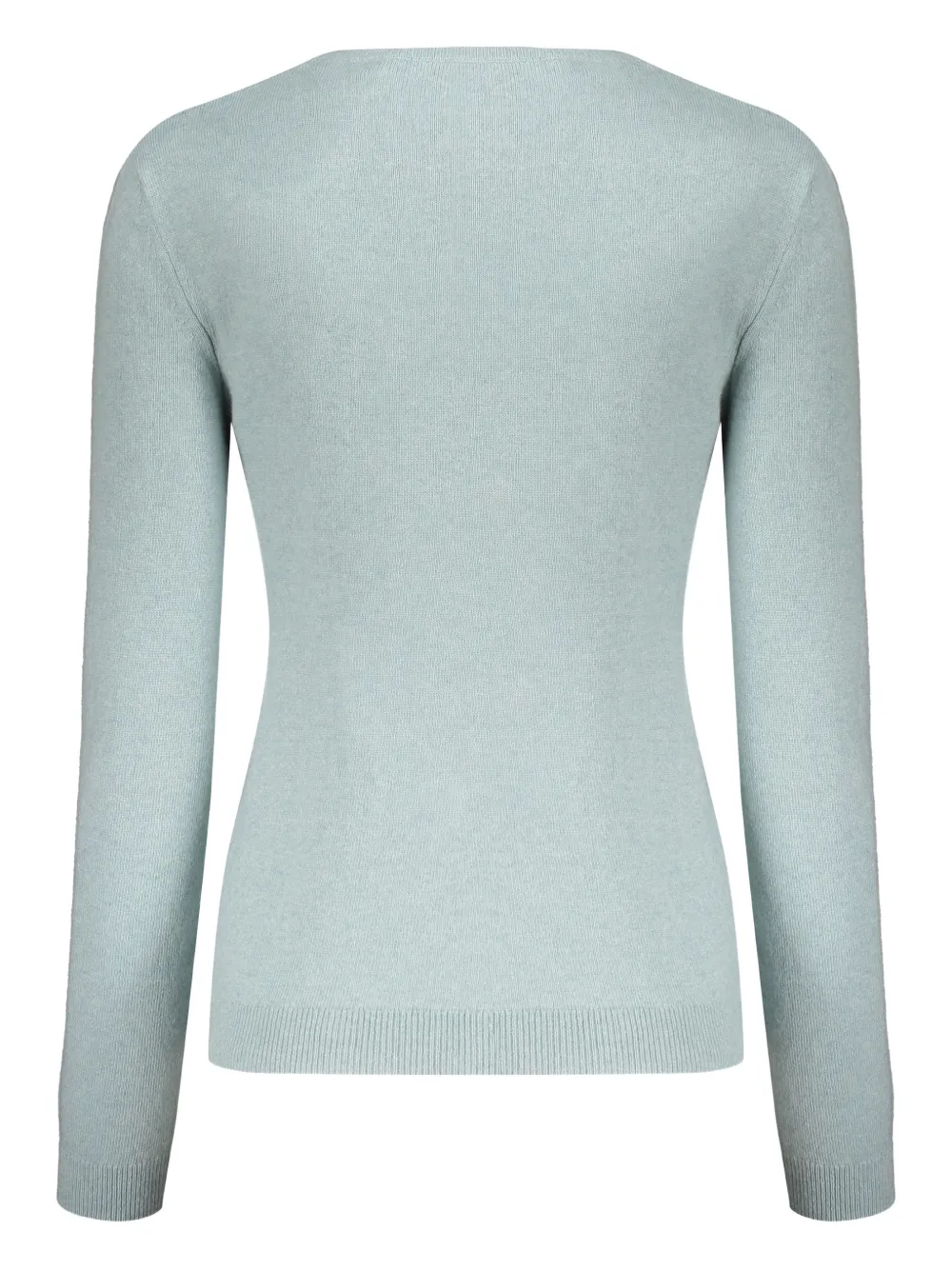 Valentino Long Sleeve Crew-neck Sweater In Blue