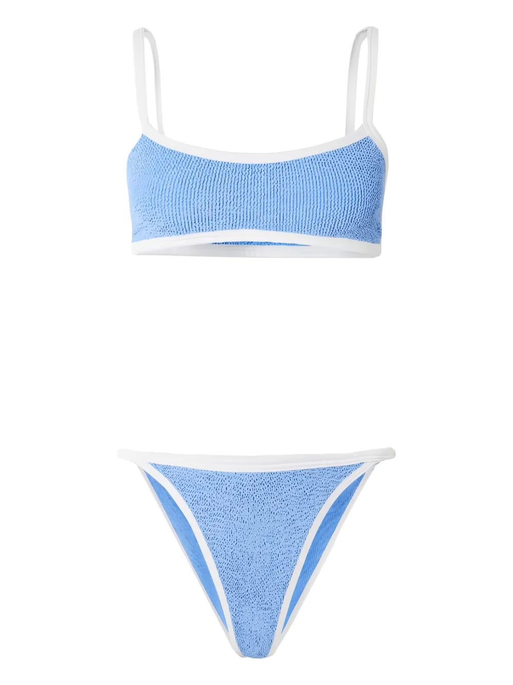 Hunza G Tyler contras-trim bikini - Blu