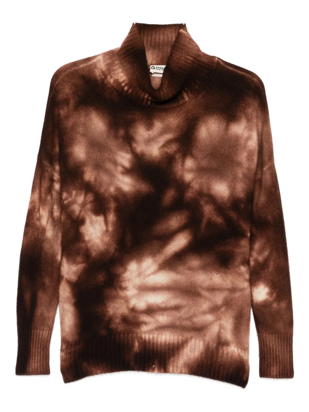tie-dye high-neck sweater