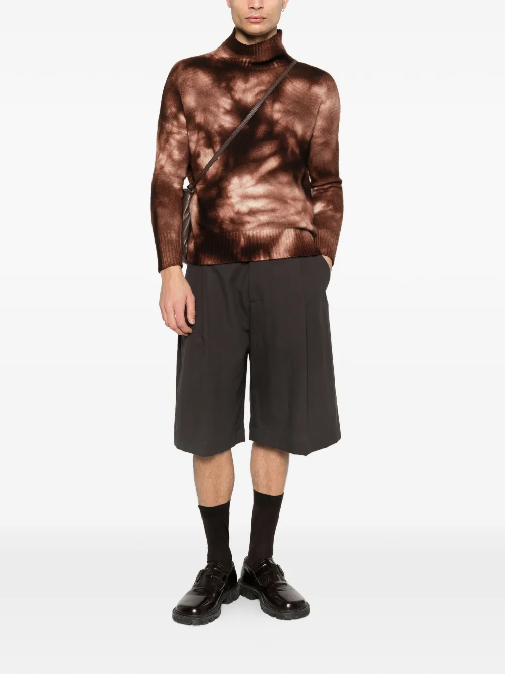 Tie-Dye High-Neck Sweater