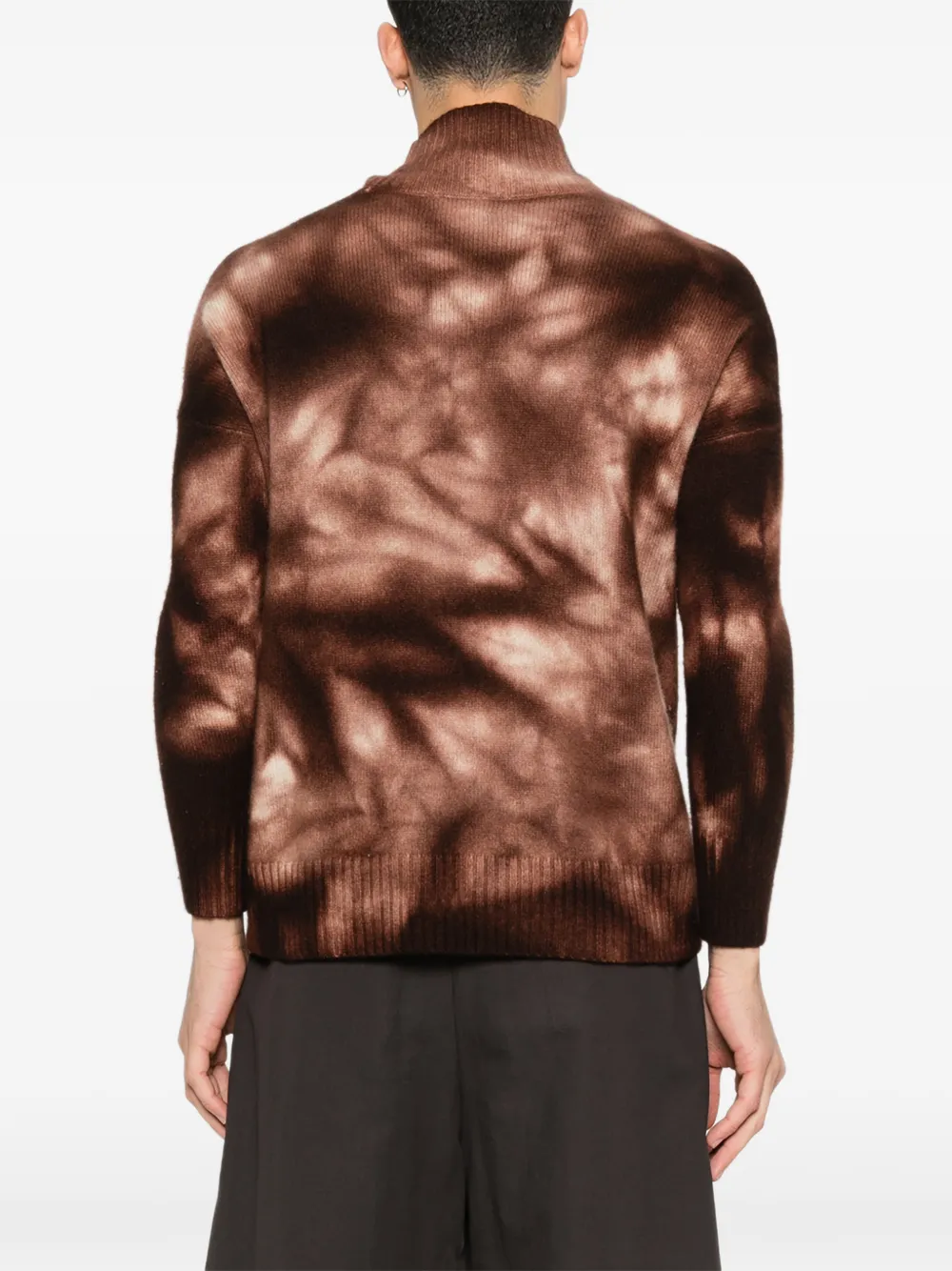 Tie-Dye High-Neck Sweater