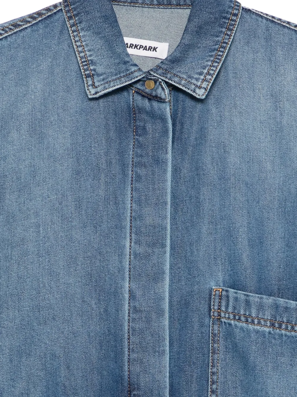  Darkpark Pocket Denim Shirt - Blue 