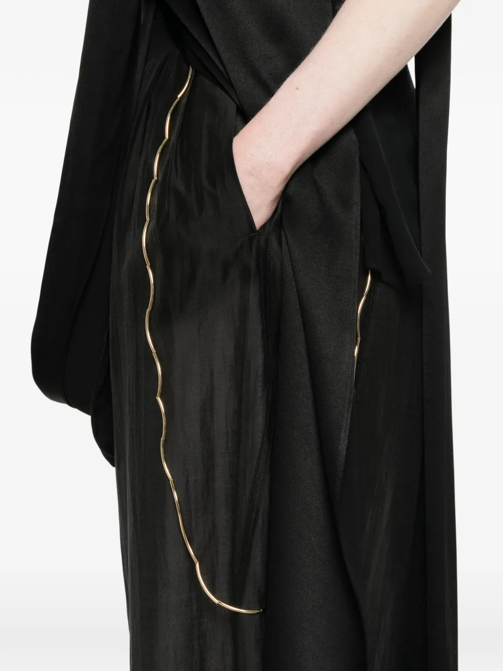 DARKPARK Broek met kettingdetail Zwart