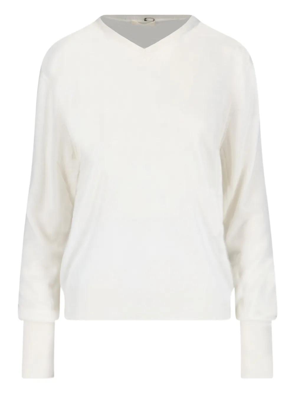 Ma'ry'ya V-neck Sweater In White