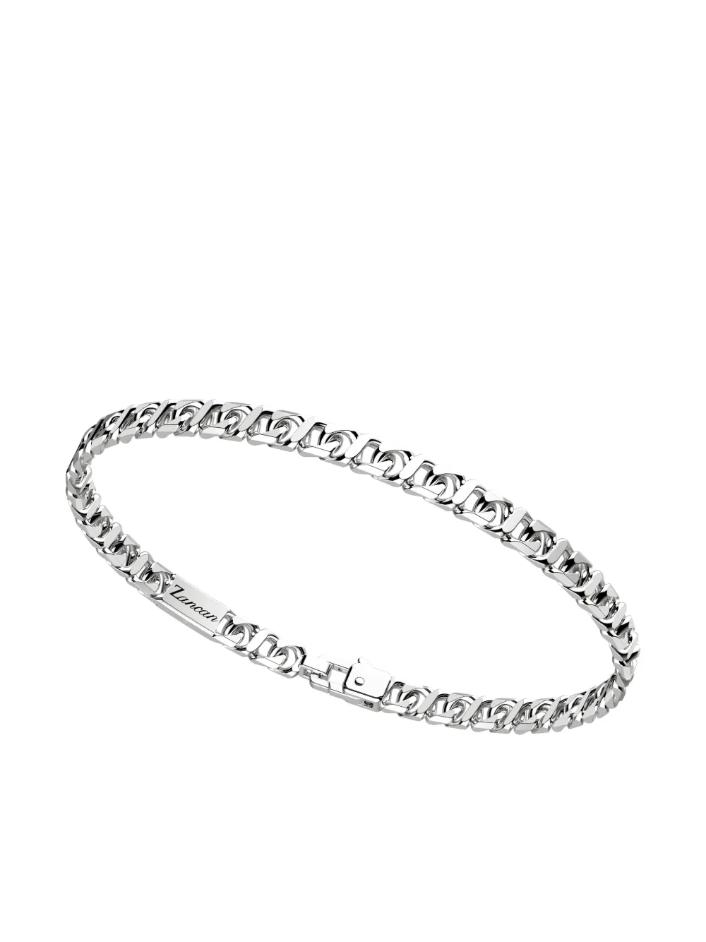Zancan sterling silver engraved detail bracelet - Argento
