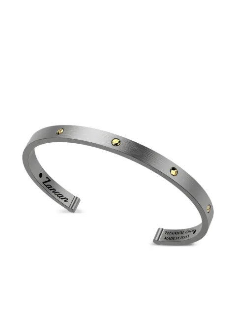 Zancan titanium and 18K gold open-cuff bracelet