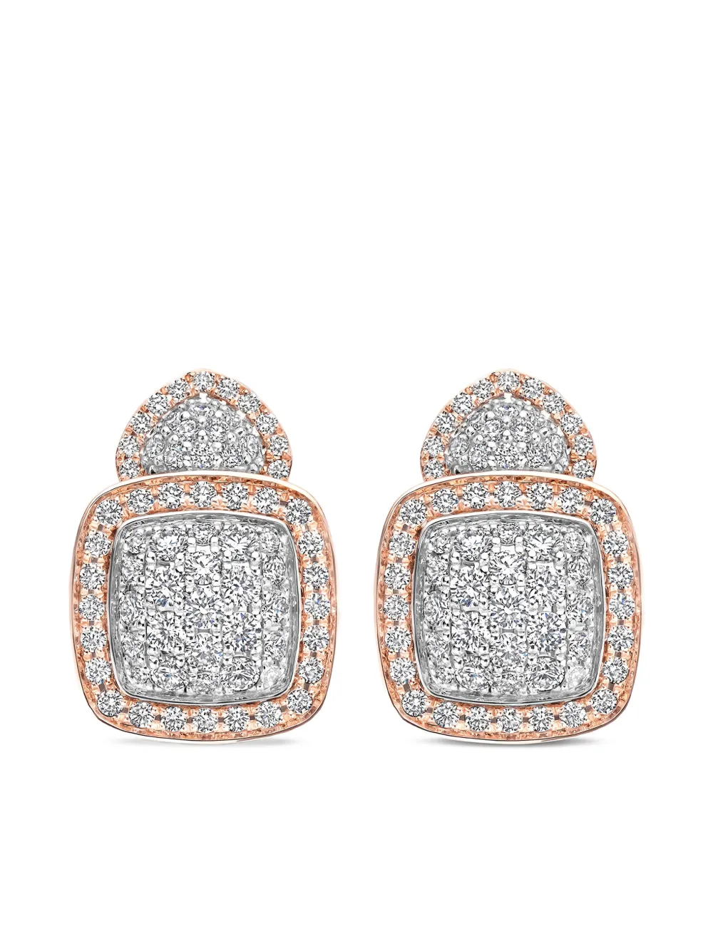 Tirisi 18K rose gold diamond earrings - Rosa