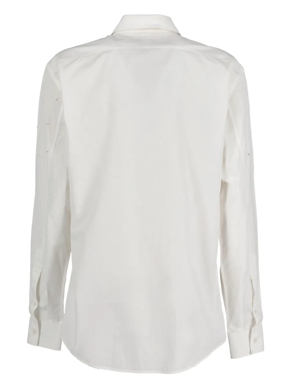 Saint Laurent Pre-Owned textured cuts button shirt | Image 2