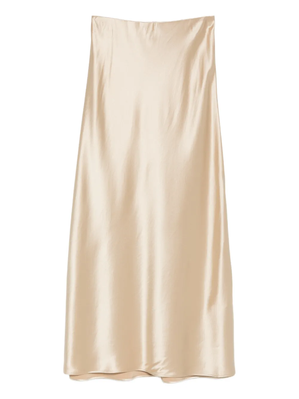 By Malene Birger Satin-effect Straight Maxi Skirt In Gold