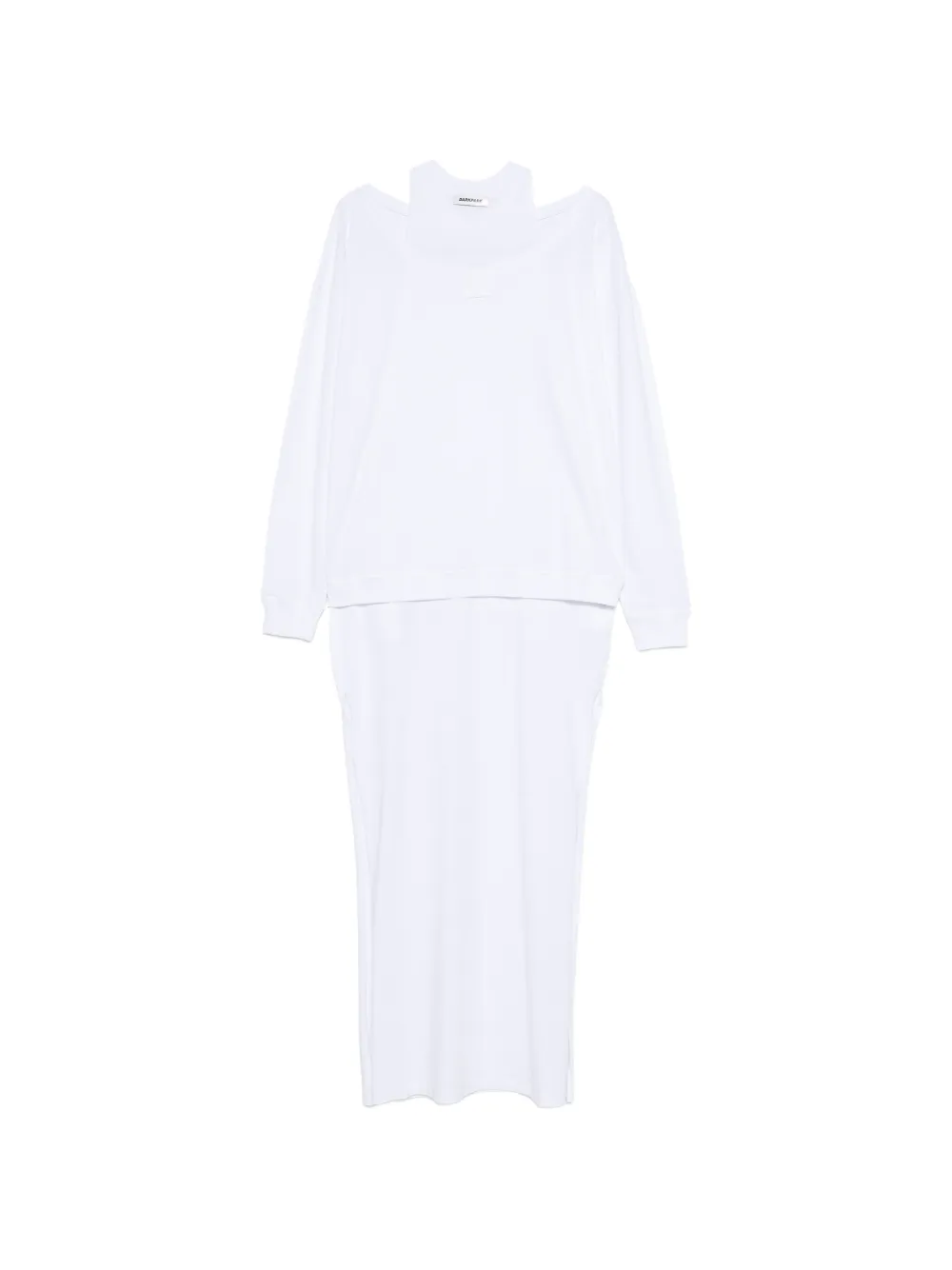 DARKPARK Milla layered sweater and dress set - Bianco