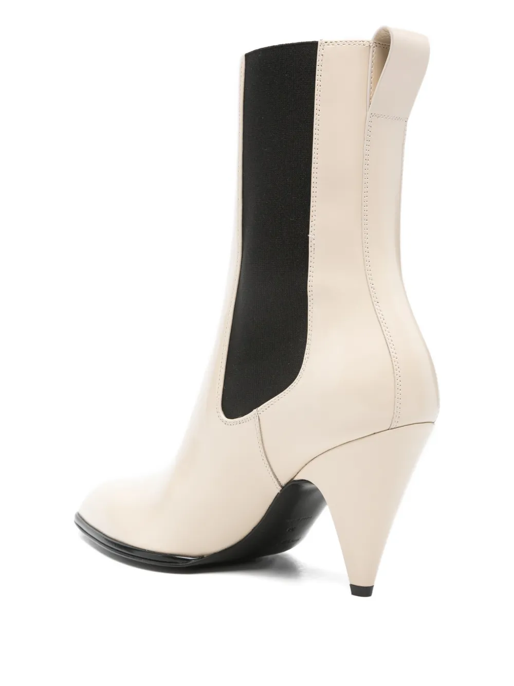 Sergio Rossi 90mm laarzen met puntige neus Beige