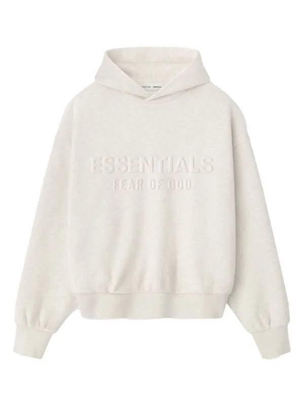 FEAR OF GOD ESSENTIALS embossed-logo Hoodie | Neutrals | FARFETCH