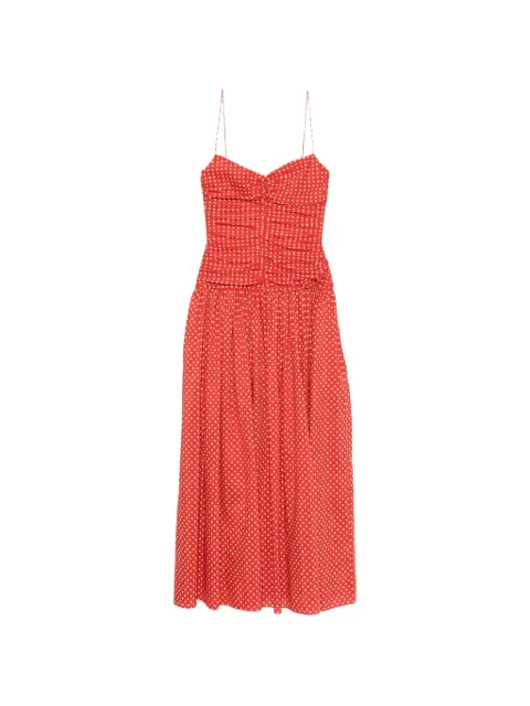 Matteau vestido midi fruncido