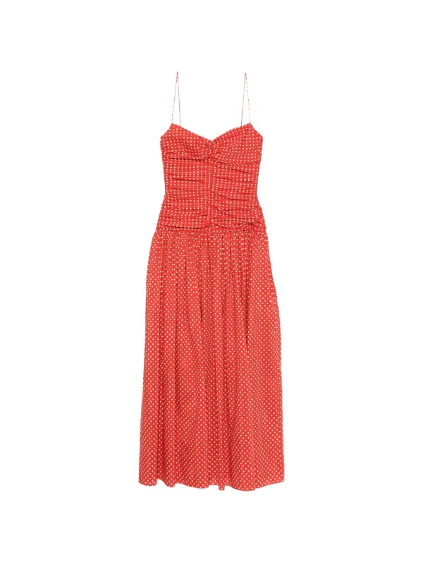 matteau midi dress Matteau Shirred Paisley-print Organic Cotton Midi Dress - Women Dresses