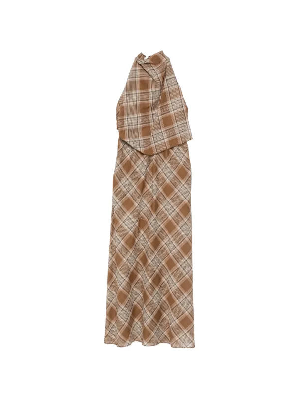 matteau brown dress Matteau Shirred Organic Cotton Midi Dress - Women - Chocolate Dresses